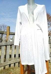 H&M Cardigan white duster large